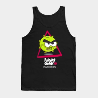 Angry COVID-19, #stayathome Tank Top